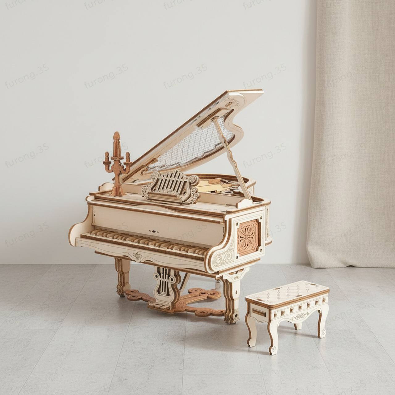 ROKR Magic Piano Music 3D Model Puzzle