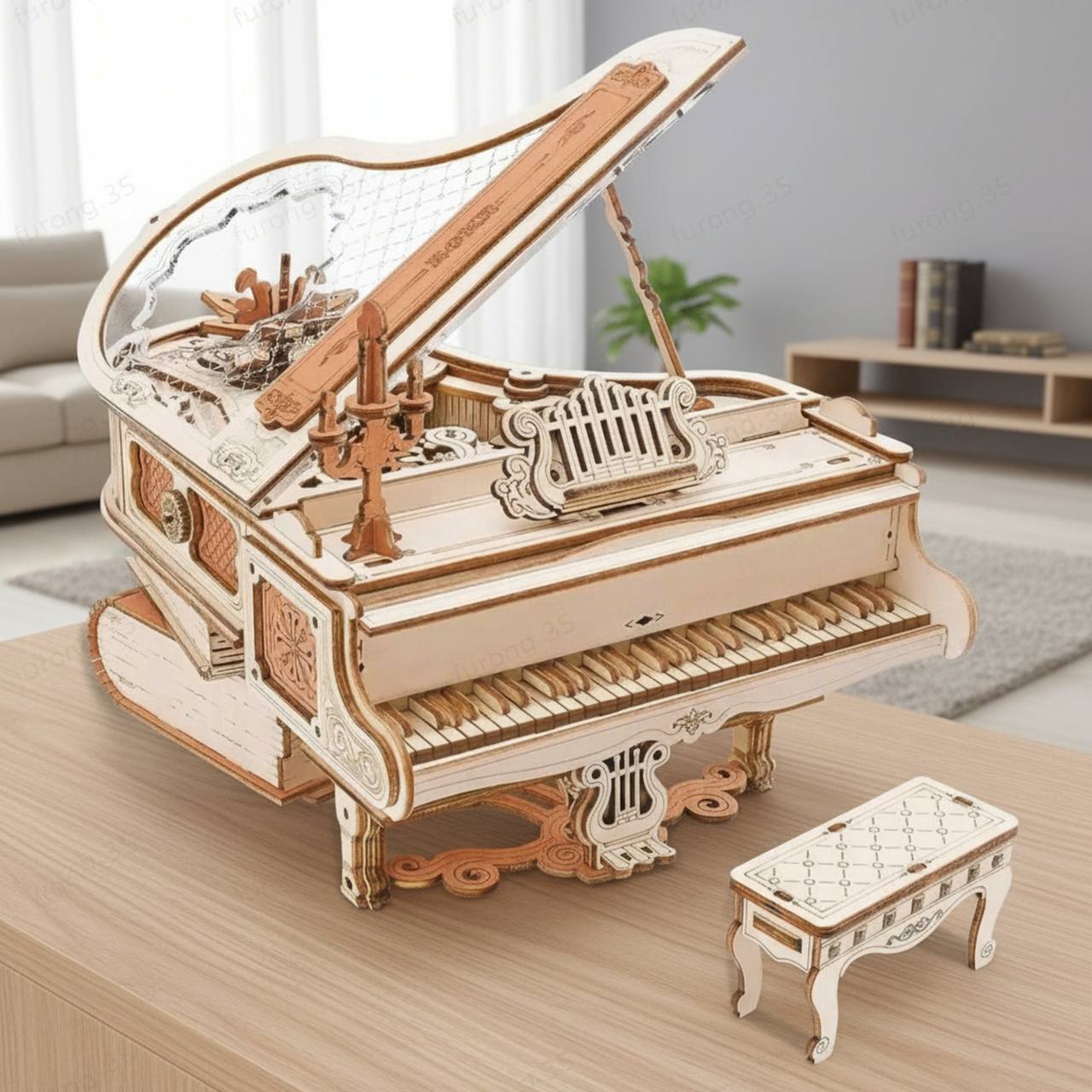ROKR Magic Piano Music 3D Model Puzzle