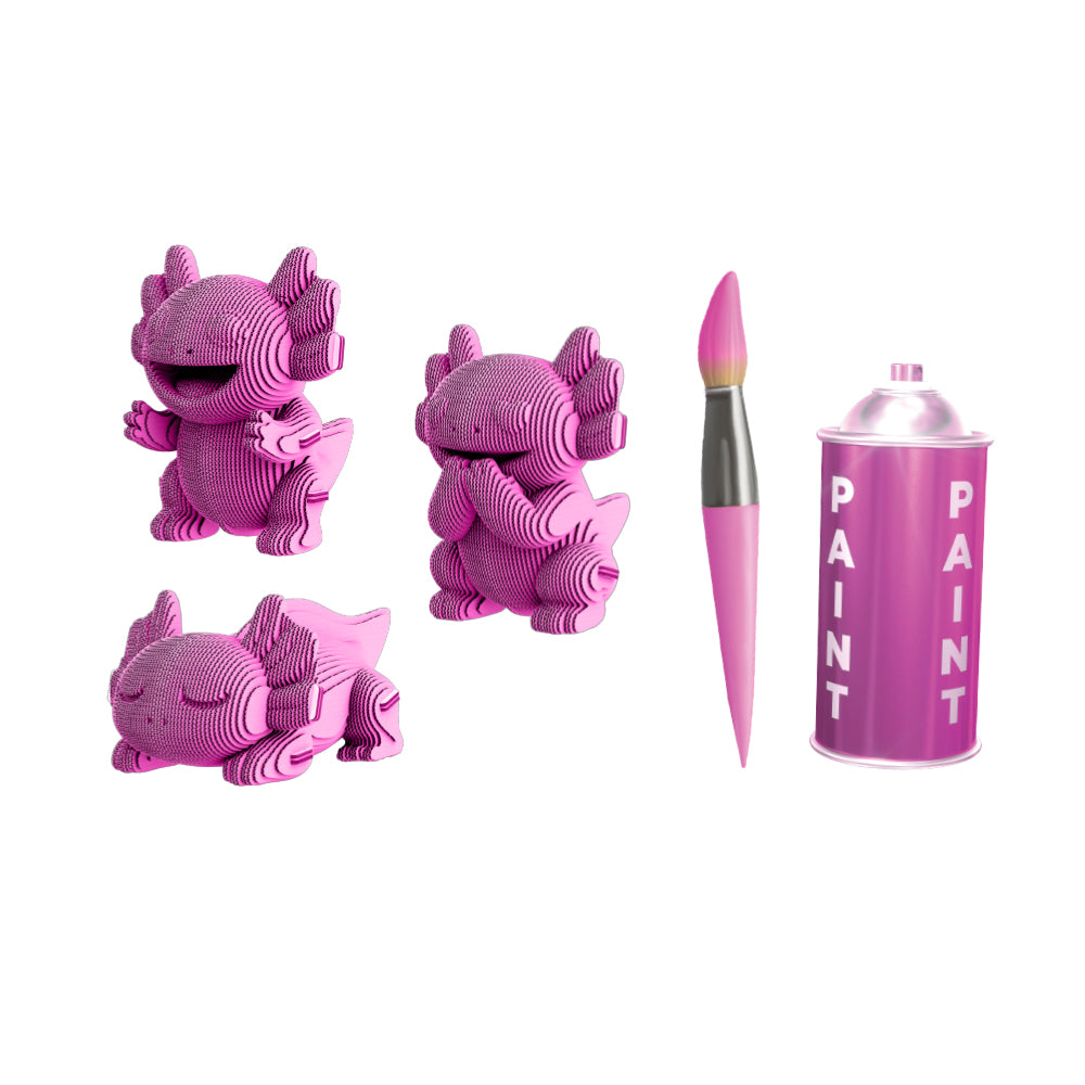 Cartonic AXOLOTLS TRIO 3D Puzzle