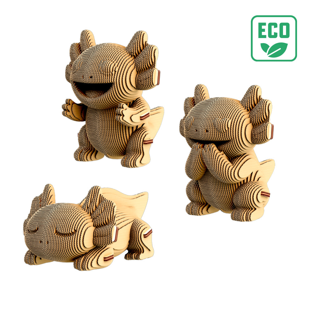 Cartonic AXOLOTLS TRIO 3D Puzzle