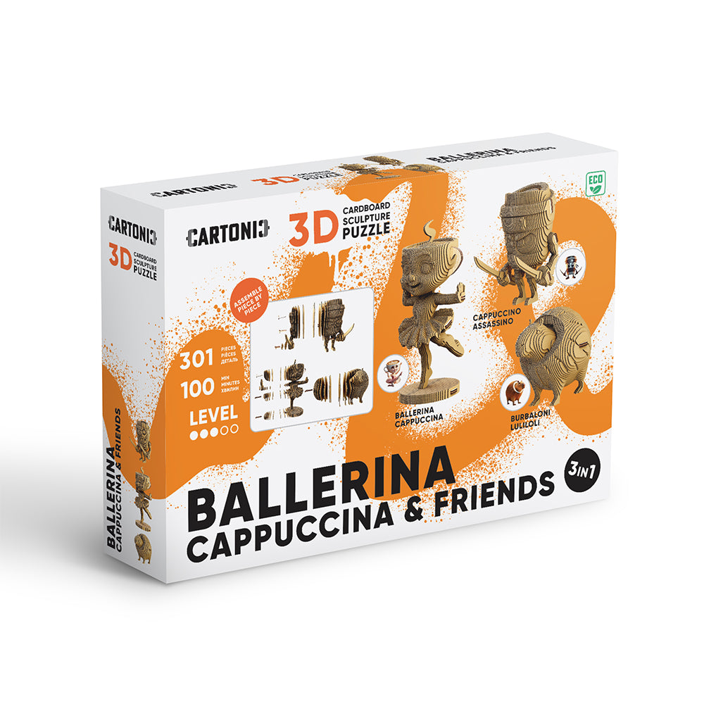 Cartonic BALLERINA CAPPUCCINA & FRIENDS 3D Puzzle