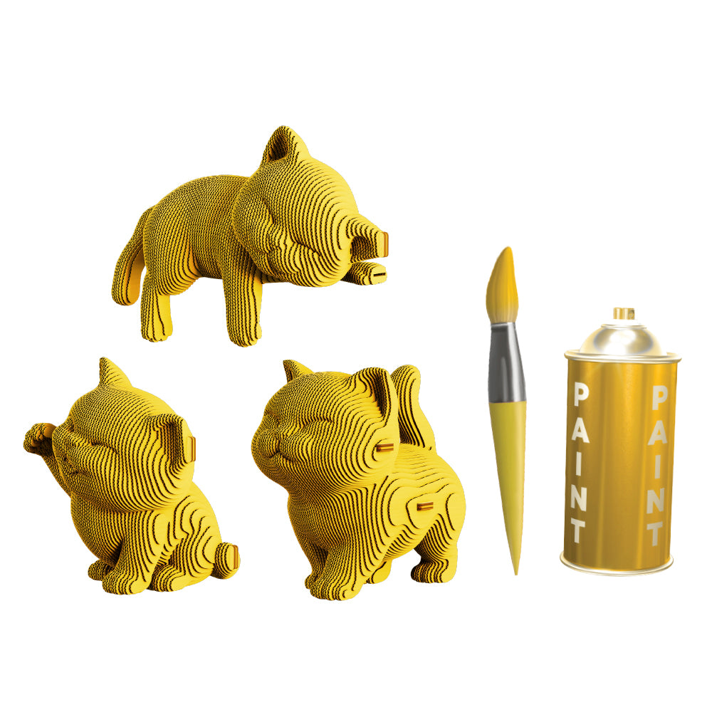 Cartonic KITTENS TRIO 3D Puzzle