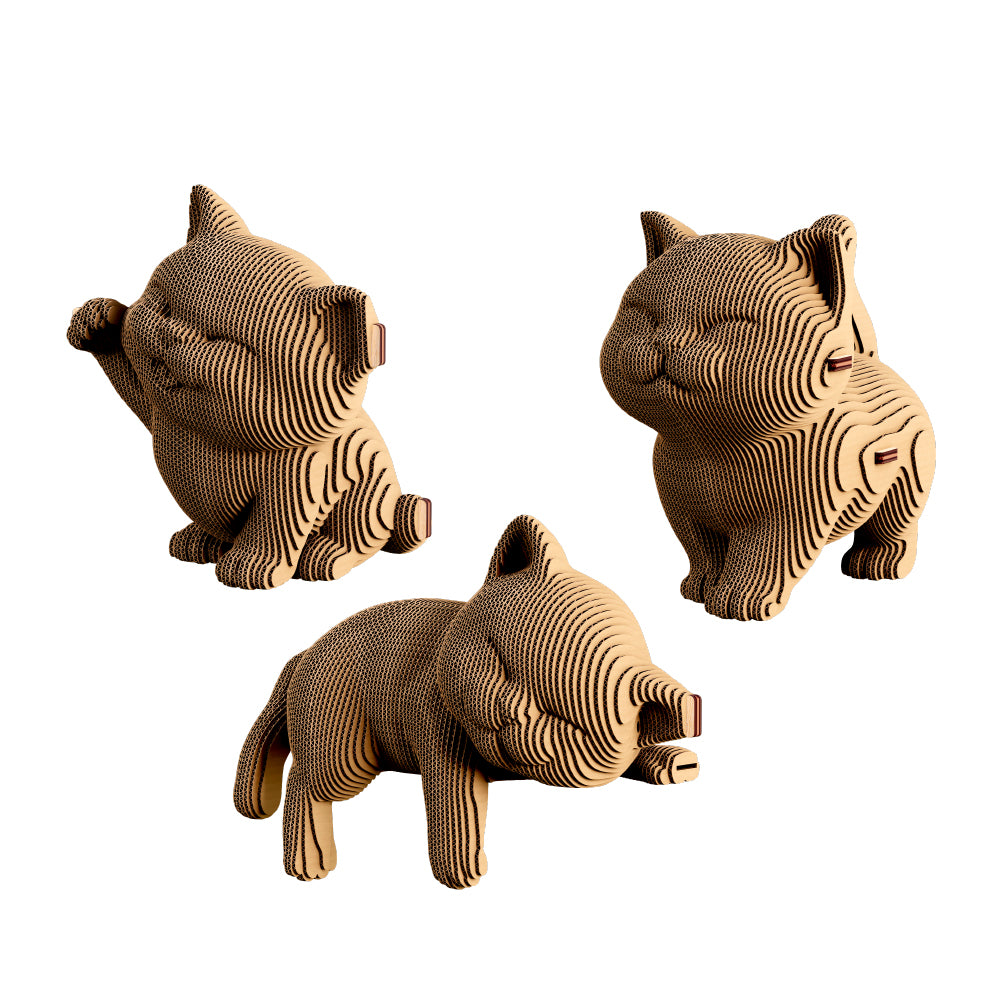 Cartonic KITTENS TRIO 3D Puzzle