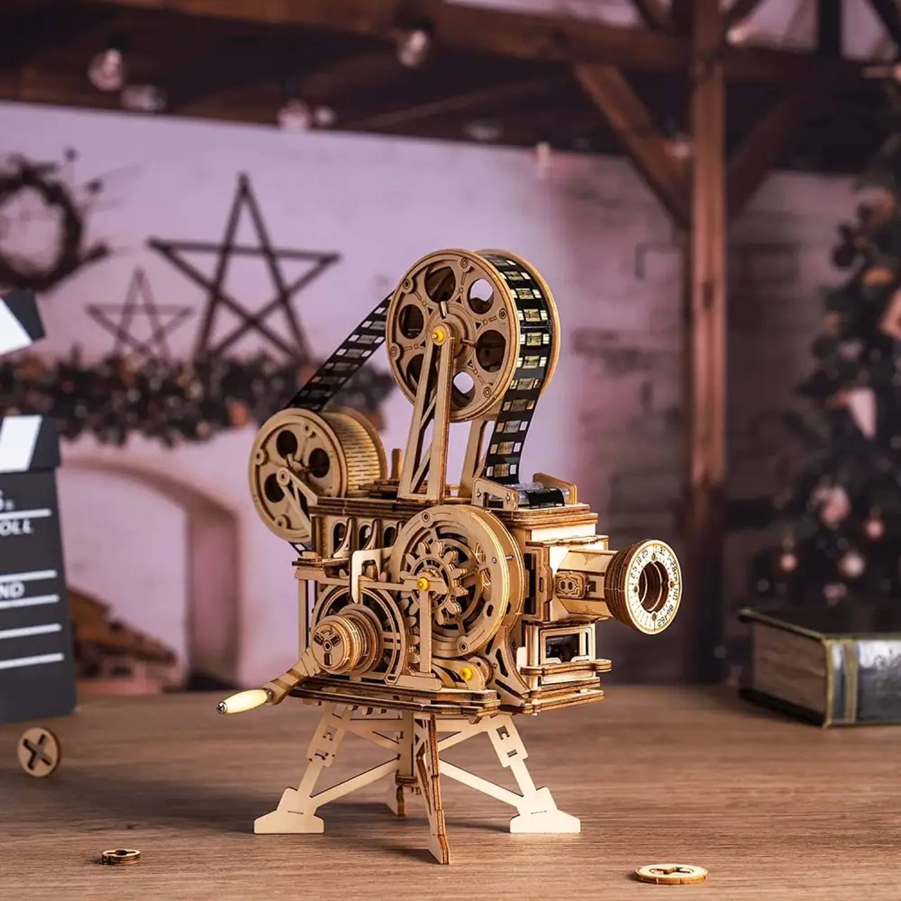 ROKR Vitascope Vintage Film Projector 3D Model Puzzle