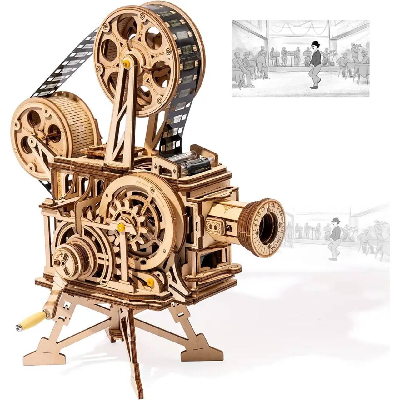 ROKR Vitascope Vintage Film Projector 3D Model Puzzle