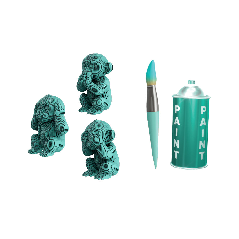 Cartonic MONKEYS TRIO 3D Puzzle