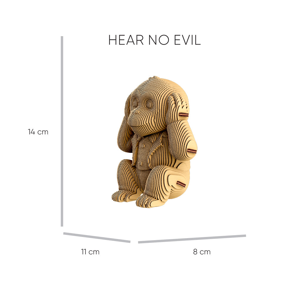 Cartonic MONKEYS TRIO 3D Puzzle
