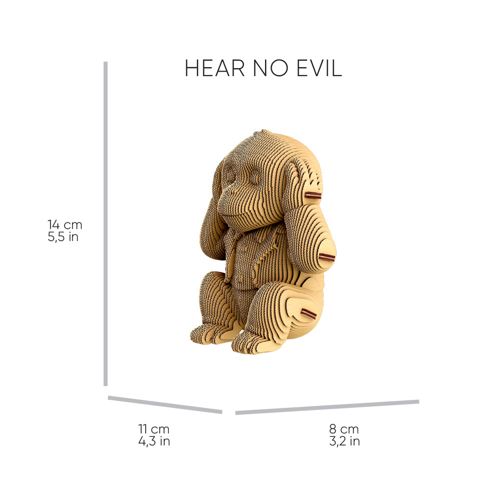 Cartonic MONKEYS TRIO 3D Puzzle