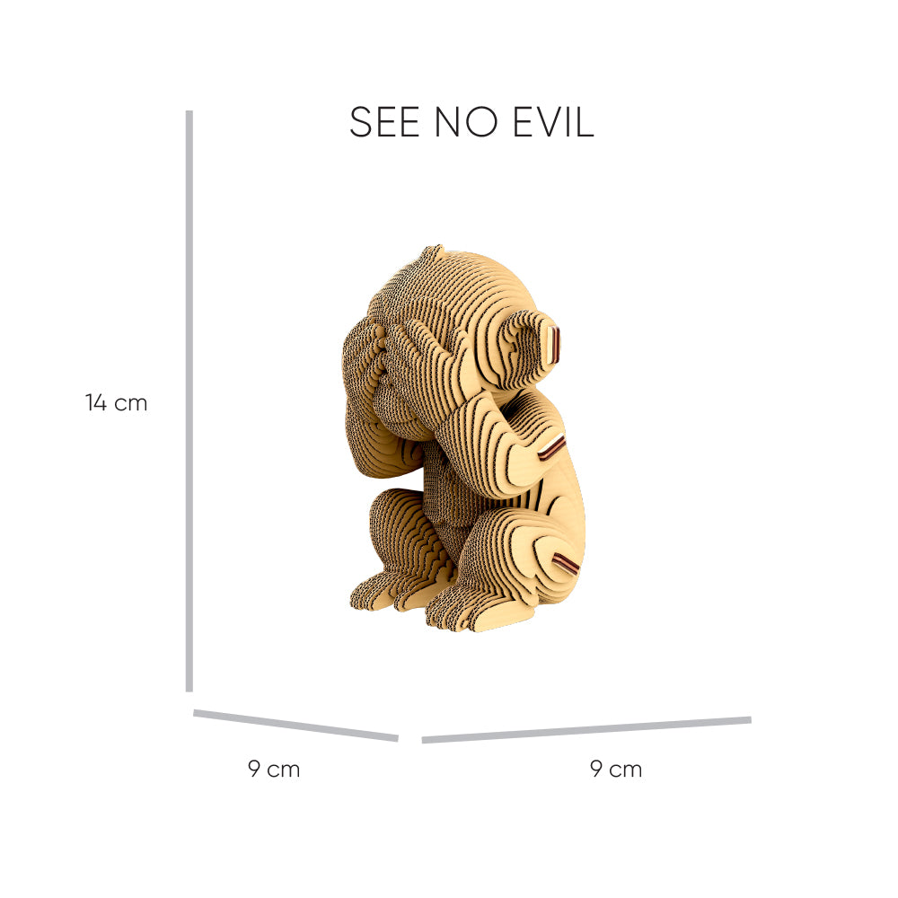 Cartonic MONKEYS TRIO 3D Puzzle