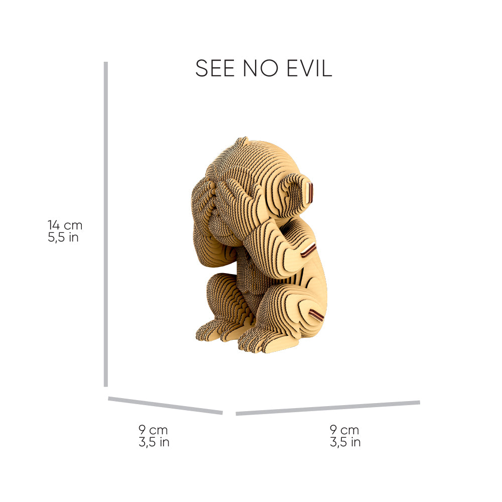 Cartonic MONKEYS TRIO 3D Puzzle