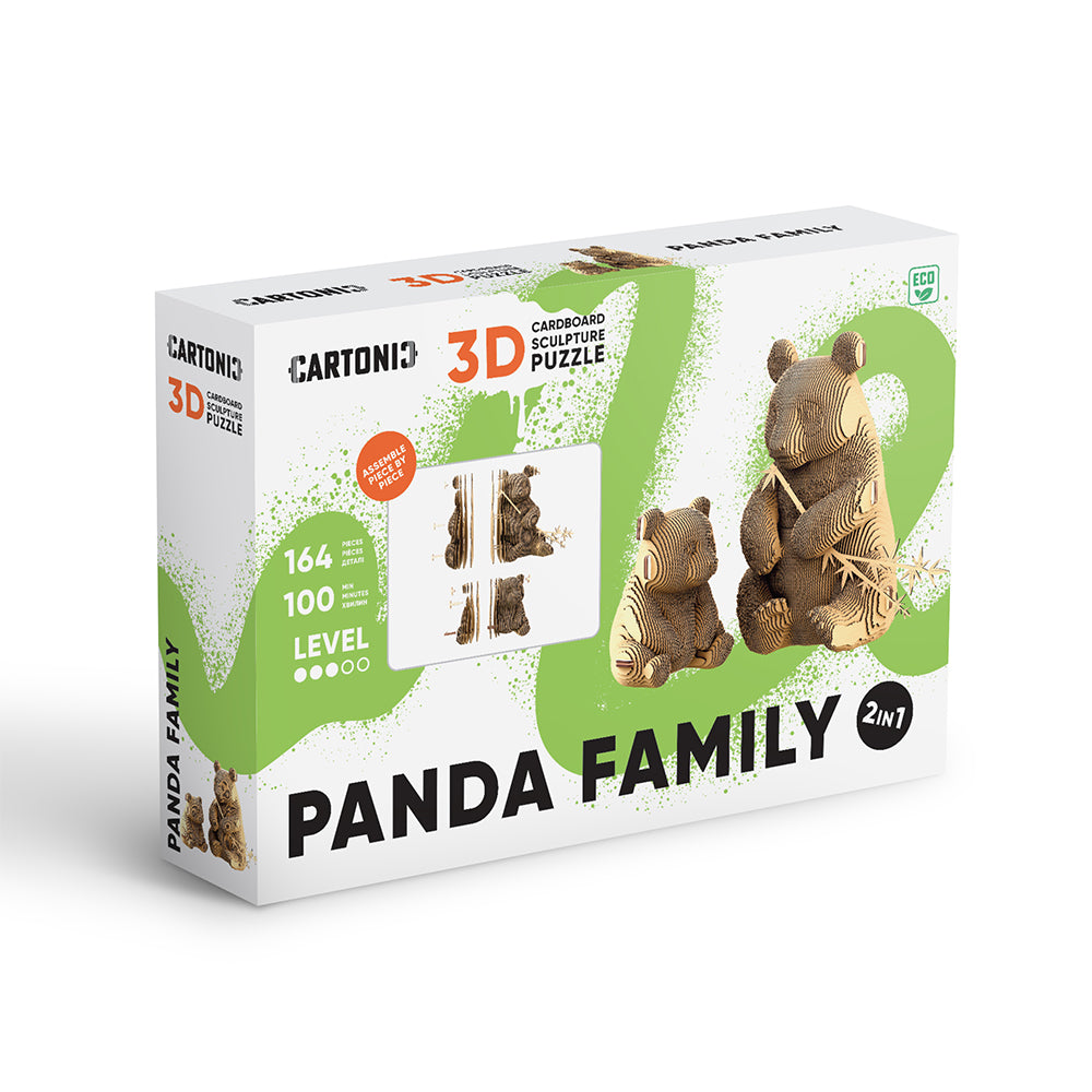 Cartonic PANDA FAMILY 3D Puzzle